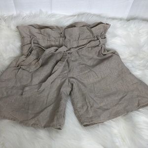 SHASTA Ruffled High Waist Small Shorts